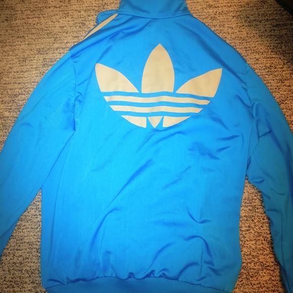 Blue adidas track jacket - Picture 2 of 3